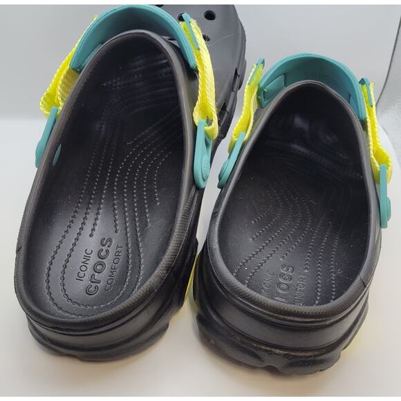 Classic Crocs All Terrain Clogs Black Blue Unisex Size M12 NEW 206340-0C4 - Picture 11 of 16